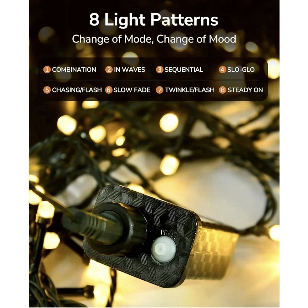 ULG Bubble LED String Lights 200/300 LED Warm White Indoor Outdoor Decor‎